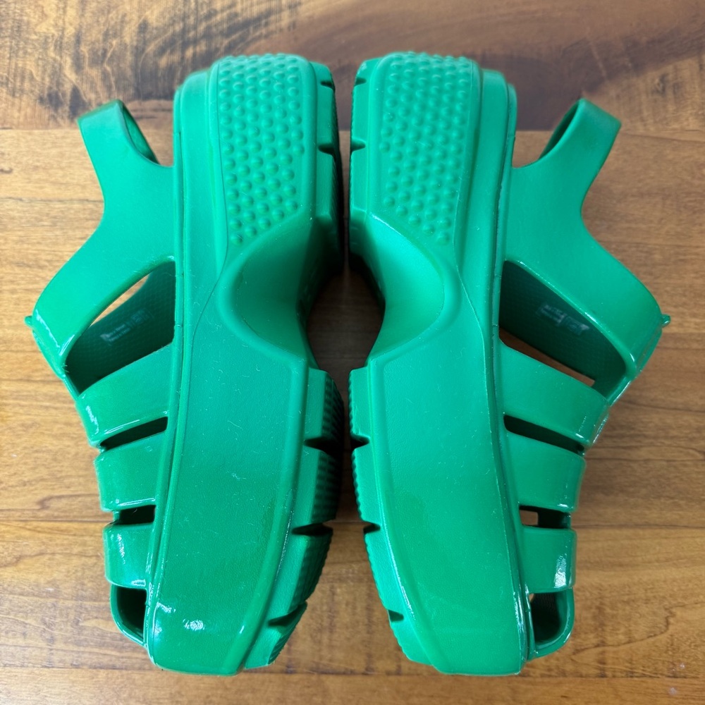 Crocs Stomp Fisherman High Shine Sandals Green Ivy Size US M4 | W6 #Patrick Day - Picture 4 of 11